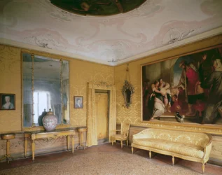 Der Gelbe Salon, Ca Rezzonico, Museo del Settecento, Venedig